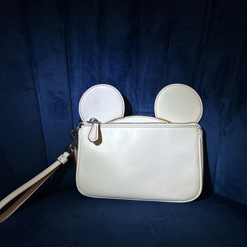 Disney x Coach Cream Wristlet Bag